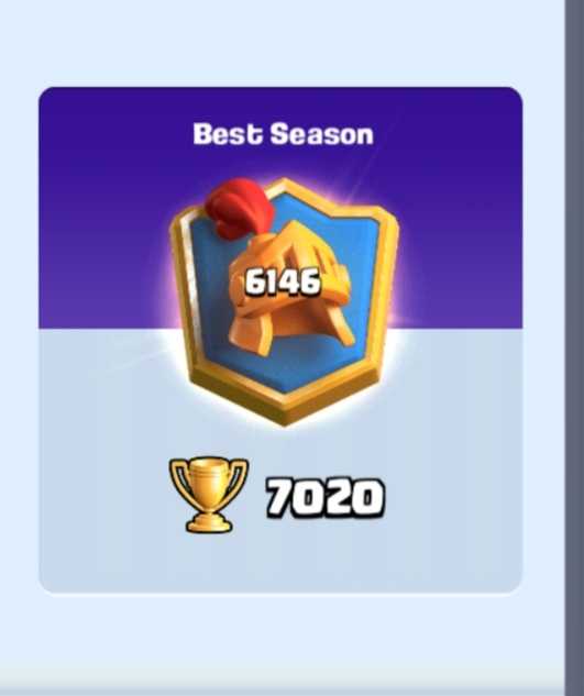 7k Trophies/ 1 million Gold/ Nickname change/ Most card stacks maxed