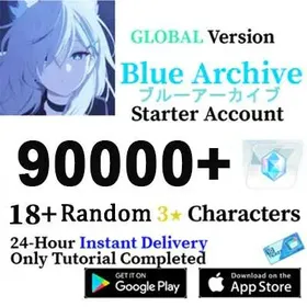 【Global-Taiwan server】⚡90000+diamond+18-25 random 3-star heroes |/blue file| full access| Android|IOS|