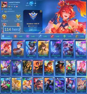 HERO 114 SKIN 148 | EMBLEM GOOD| PACE FANNY | VALE GARA| EPIC GUSION| HERO GOOD| SKIN GOOD| INSTANT DELIVERY