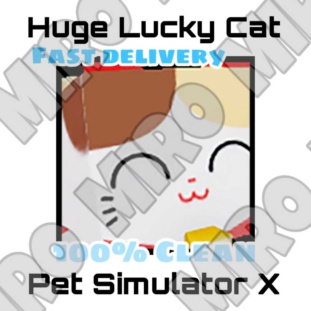 Huge Lucky Cat Pet Simulator X PSX Fast Delivery