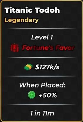 x2 Fortune's Favor Quirk Unit (+50% Luck) | Anime Dice