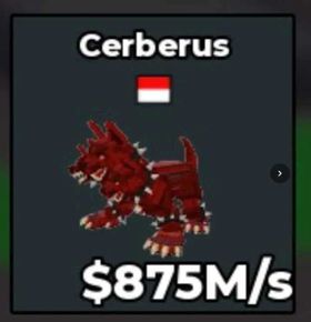 Cerberus 875M/s | Brainrot Secret | Cheapest 💯🔥 | Instant Delivery ⚡ | Steal a Brainrot | SAB