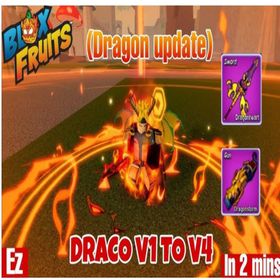 ALL Event Draco race V1 TO V4 - Blox fruits Boosting / Services -  (FULL GEAR 10 TIERS)