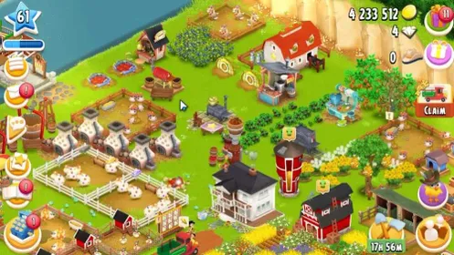 Level 61|Barn Storage 2500 + Silo Storage 2500|4,2M Coins,| Ready Item for Upgrade Barn |CN ON|Supercell ID|Take Email|(HYD874)