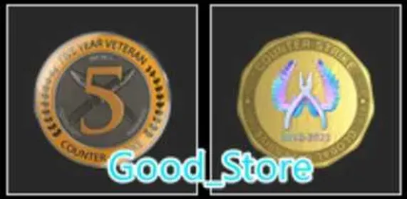 CS2 Prime 21 hours+2Medals(5 Year Veteran Coin/Global Offensive Badge)-Faceit Ready
