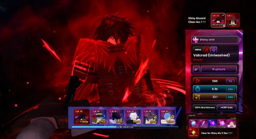 Anime Origins | ⭐ Shiny Alucard  ⭐ Endgame Acc ! ! ! Roxie 0.1  Immortal  Shiny Alu : Rupture / (ุ600/1300 pity Immortal) sasuke , gojo , aneko : Stride  bluma & Leorio ( MAX 5 ⭐ ) Sasuke ( Max 5 ⭐ )