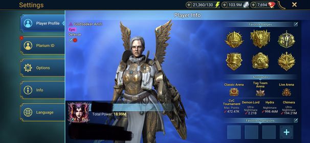 [6 Mythical Champions][18.99M] Lady Mikage,Arne the White,Gharol(5*),Frolni,Embrys,Karnage(6*) + 237 LEGENDARY (Marius,Titus+Wixwell,Tormin(6*)+Hilvi,Acrizia+Gnut x2,Arb+1(6*) 434,Taras(6*),Warlord(6*),Odin(5*)...) + 1k UNM + 1k NM HYDRA + 1k UNM Chimera