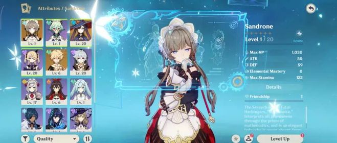 [ASIA][UID: 182289] AR 10 Aether|Starter Sandrone + Mona [Fast Delivery][All Unset and Log Hoyoverse]