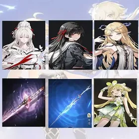 Asia lv 8| Hiyuki + Chisa + Cartethyia + Hiyuki Weapon + Cartethyia Weapon + verina | Random 4 stars |The novice pool is not used