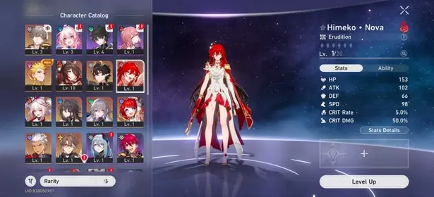 [ASIA TL 9 Female] Himeko Nova + Sparxie + Tribie + Fugue + Ruan Mei + Dan Heng PT + Bronya | Golden Companion Spirit 2 | Random 4★Star | Allunset | FAST DELIVERY