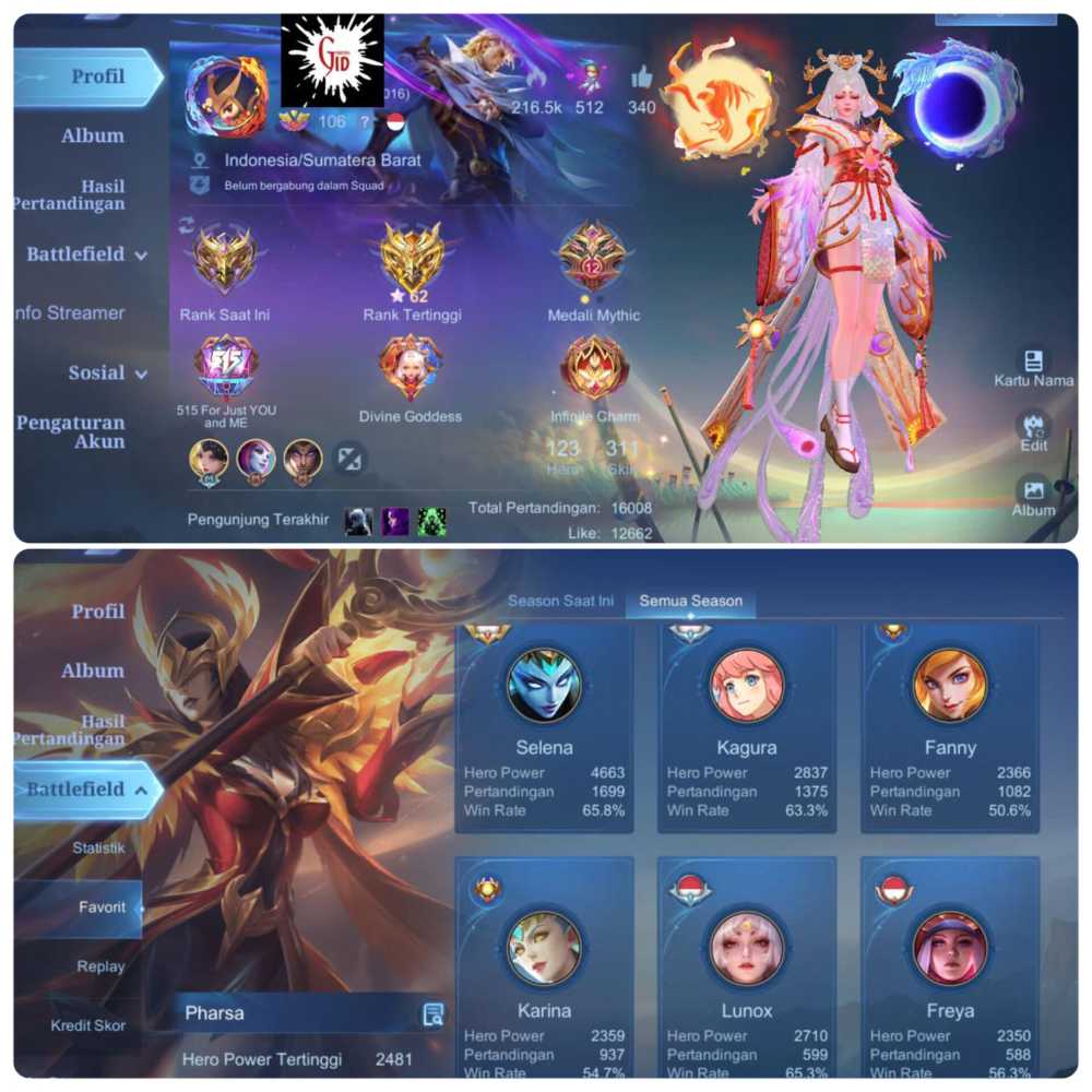 311 Skins. Good win rate. Mage. Legend Lunox. Collector Parsha. Sanrio ...