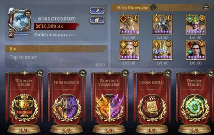 WOR207 – Kraken Endgame Account | 50 A5 Champions, Oren & Jezebelle A1, Valara & Dracula A5