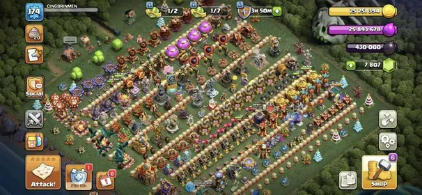 💎GEMS 7.8K💎MAX EQUIP & HEROES🔥TH16 FULL MAX | EXP 174 | CINGBRINMEN | HERO 95 95 80 70 45 15 | GEMS 7807 | CN 500