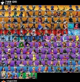 [PC|PSN|XBOX] 149 skins | OG STW | Black Knight| Travis scott|Reflex  | Sparkle Specialist | The Reaper | Blue Squire | Royale Knight | Elite Agent | Blue Team Leader | 750 VB|Full access