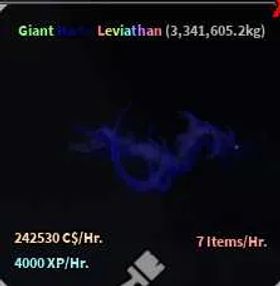 FISCH Roblox 🐟 | Aquarium fish 242k/hr | Giant Hadal Leviathan (UNAPPRASIED)