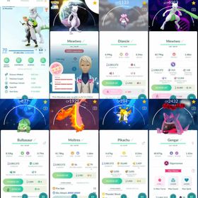 2496 Level 70 Mewtwo100 Shiny Mewtwo Shiny Mega Mewtwo Shiny GMax: Gengar Shiny Hatched: Togepi