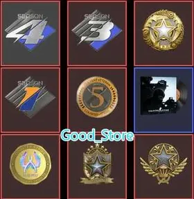 CS2 Prime 905 hours+8Medals(Premier Season One Medal-Three Medal-Four Medal/2021-2022-2025 Service Medal/5Y/Global Offensive Badge)