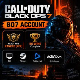 🎮 Call Of Duty 🖤 Black Ops 7 🏆 50 Wins 🎯 Ranked Ready 💻 Steam/Bnet/Activision ⚡ Instant Delivery