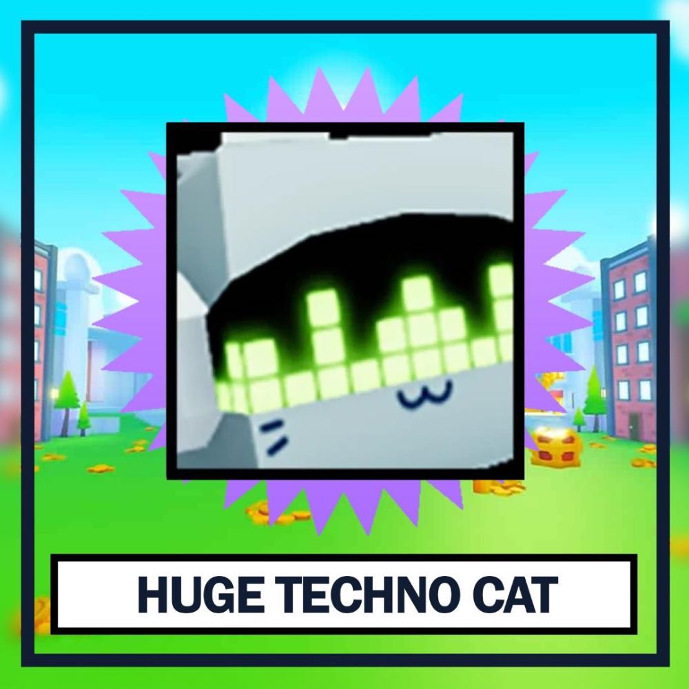 Huge Techno Cat Pet Simulator X