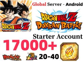 ANDROID[GLOBAL][INSTANT]17000-18000 Dragon Stones+20-30 LR+12-25 limited role DRAGON BALL Z DOKKAN BATTLE Farmed Starter Account|Dragon Ball Z Dokkan Battle