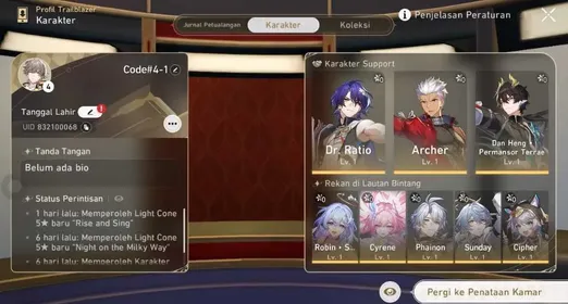 STARTER [TL4] Robin Summeretto Signature + Phainon + Sunday + Cyrene + Chiper