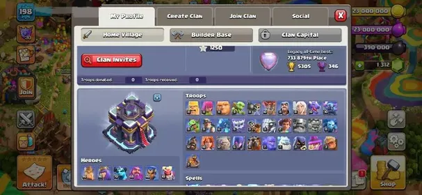 Th15 Full Maxed Nothing Left [1000-Cwl Medel] | [16-Epic Almost Max] | Xp-198 | NC-Yes | BEST-DEAL