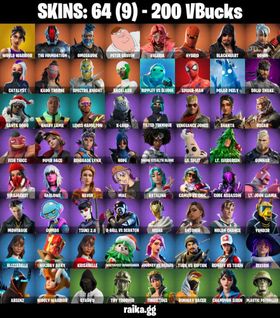 [PC/PSN/XBOX] 64 skins | World Warrior | Hybrid | Lewis Hamilton | Khaby Lame | Santa Dogg | Spider-man | The Foundation | Solid Snake | BlackHeart #341