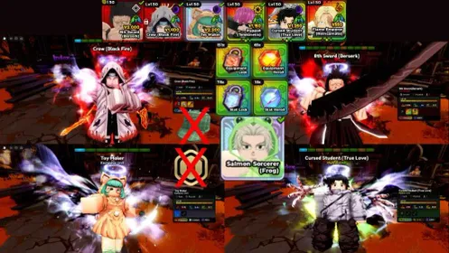 🌟Anime Expeditions God Tier Account 6 Unbound ( Super Meta Unbound Crow 8thSword Puppet CursedStudent ToyMaker FlameEmperor !!!!) Instant Delivery Account🌟✅