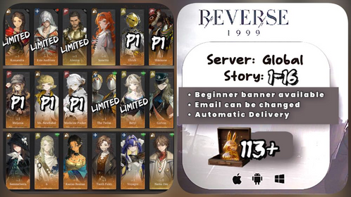Global | Lvl 3 | 6⭐️: 113 Unilog+The Twins+Ezio Auditore+Kassandra+(+Alexios)+Beryl+P1 Ulrich+P1 Melania+9x6⭐️+..  | ST1-16 | Novice Banner available | #rv36