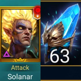 Solanar,63 Ancient Shard!11 Legendary!29K Energy!33M Silver!4900 Gems!