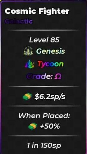 Money Maker | 6,2sp/s unit | Traits Genesis | Upgrade Ω | Anime Dice