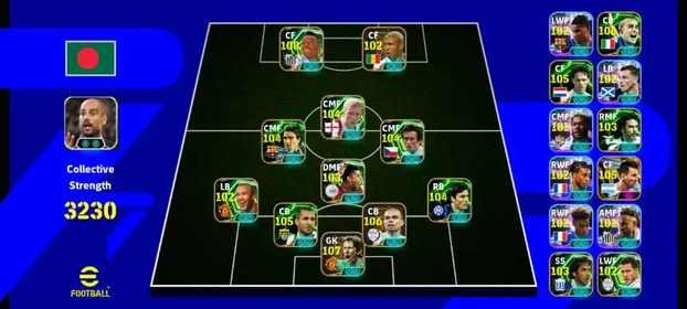#18 Best price🔥3230+ team strength✅good Balanced✅Only konami linked✅Instant delivery