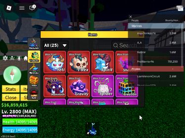 ID 622:Level 2800+God+ Yeti T-rex Mammoth Gravity Spirit Shadow Inven|Unverified Account|Auto Delivery|Blox Fruits
