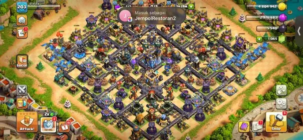 TH 18 ALL MAX~ WALL MAX- XP 203/BK 93/AQ 110(max)/PM 67 /GW 85(max)-/RJ 46/DD 25(max) -/LOG SUPERCELL ID-/Instant Delivery/Andoid and ios|SCREENSHOTS ON DESCRIPTION✅