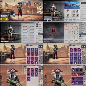 Lvl 53"Akm Lvl 1"SLR (KillMsg)2 Mythic Set"Mythic Helmet/Bag"2 Buggy"Rename Card"Rank Ace