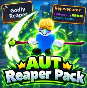 [⭐TRAITS+UNUSUALS⭐] Godly Reaper + P16 Apollo Rejuvenator | A Universal Time (AUT) | Cheapest & Safest ✅