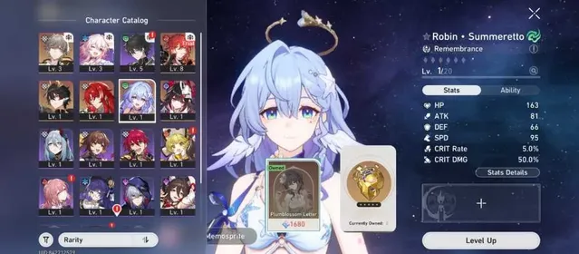 °ASIA° Male TL4 | Starter Robin Summeretto, Sparkle, Danheng PT, Argenti | 2 Golden Companion | Skin Ruan Mei | Free Fate Selector
