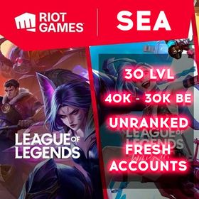 ♨️ SEA ♨️ BE 35 - 40k+ ✔️ 30 LVL /UNRANKED/Smurf)