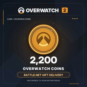 Overwatch 2 | 2,200 Coins (200 Bonus) | Battle.net Gift