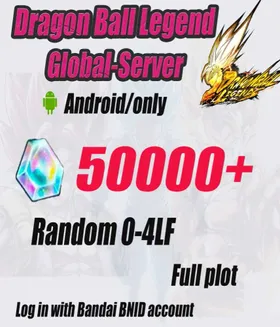 Global Version [Android Only] 50000+ Chrono Crystal] + Random 0-4 LL || BIND ID || Story Completed || Fast Shipping|Dragon Ball Legend