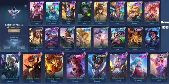 Skin 157 | Heroes 100 | Valentine Claude | Saint Seiya Badang | Epic 3 #Ml340