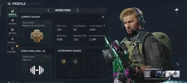 Asia |Garena Version|OL 23|TA 44M (Alloy 40M)|8 Legendary Weapon Skin, 2 Epic|Stash lvl 5|HQ lvl 3|CSD Lvl 1|Check SS|(DFC708)