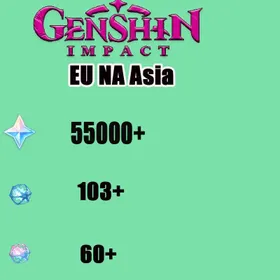 [NA] Mail Account AR55[540+wish] 55000+ Primogems |64+Intertwined Fate 132+Acquaint Fate||MC Random|Send now