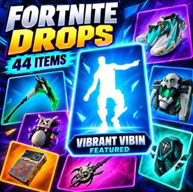 [44 Items] Vibrant Vibin Emote + Champion's Chargers + Skeletal Cyberscythe + Tome of Skulls Fortnite | Fortnite Twitch Drops