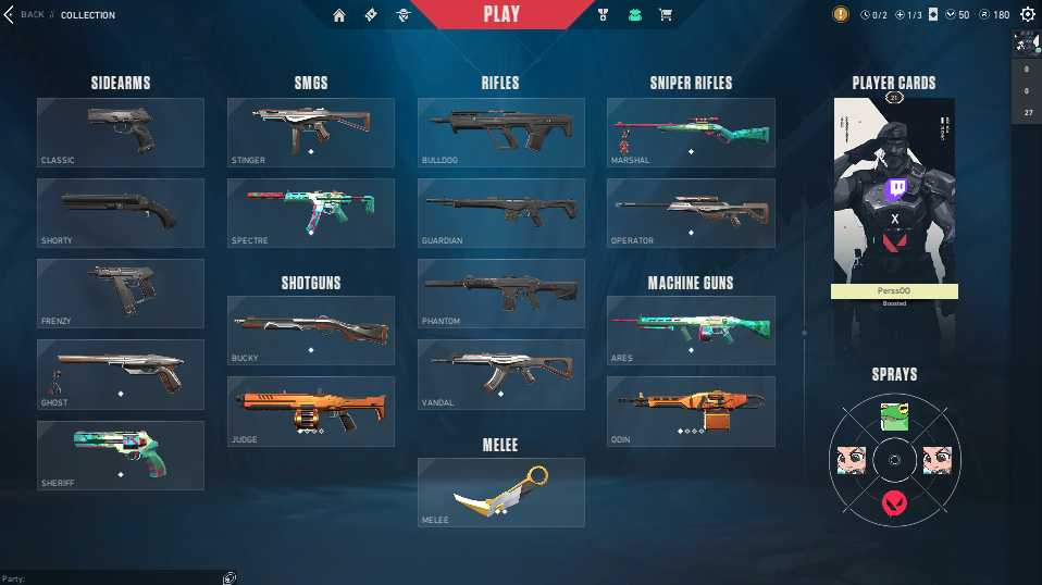 EU / 12 skins / Prime//2.0 Karambit / Prism III Odin / POLYfrog Spectre / Prism III Judge