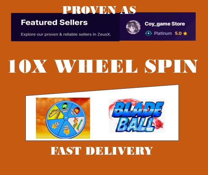 Blade Ball 100X Wheel Spin Fast Delivery