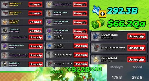 Steal An Egg | 475B/s Money - 292B Speed | Max Trail and Treadmill | Unverified | Instant Delivery [RBLx142]
