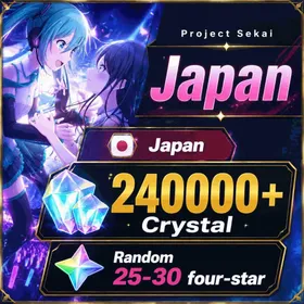 Japan | 240000+ Crystal, Random 25-30 four-star | Ready Stock