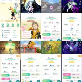 2497 Level 70 Mewtwo100 Shiny Rayquaza Shiny Mewtwo Shiny Mega Mewtwo Shiny GMax: Snorlax Shiny Lucario Shiny Mega Lucario