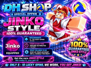 🏐 [VolleyBall Legends] 100% JINKO STYLE GUARANTEED || DIRECTLY INSIDE YOUR ACCOUNT 🏐